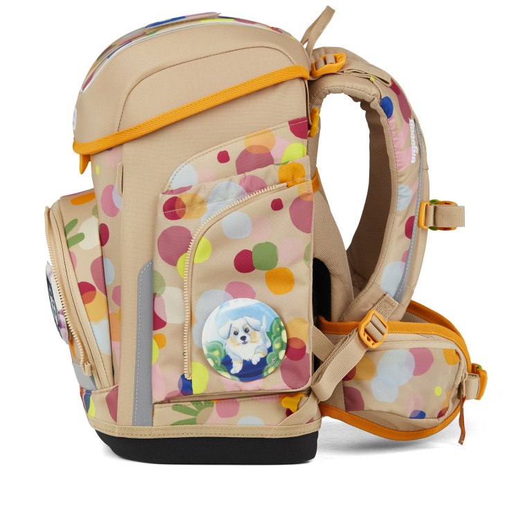 Schulranzen Cubo Set 5-teilig Modell 2026 FlowerpowBär, Farbe: beige, Marke: Ergobag, EAN: 4057081219483, Abmessungen in cm: 28x39x25, Bild 3 von 7