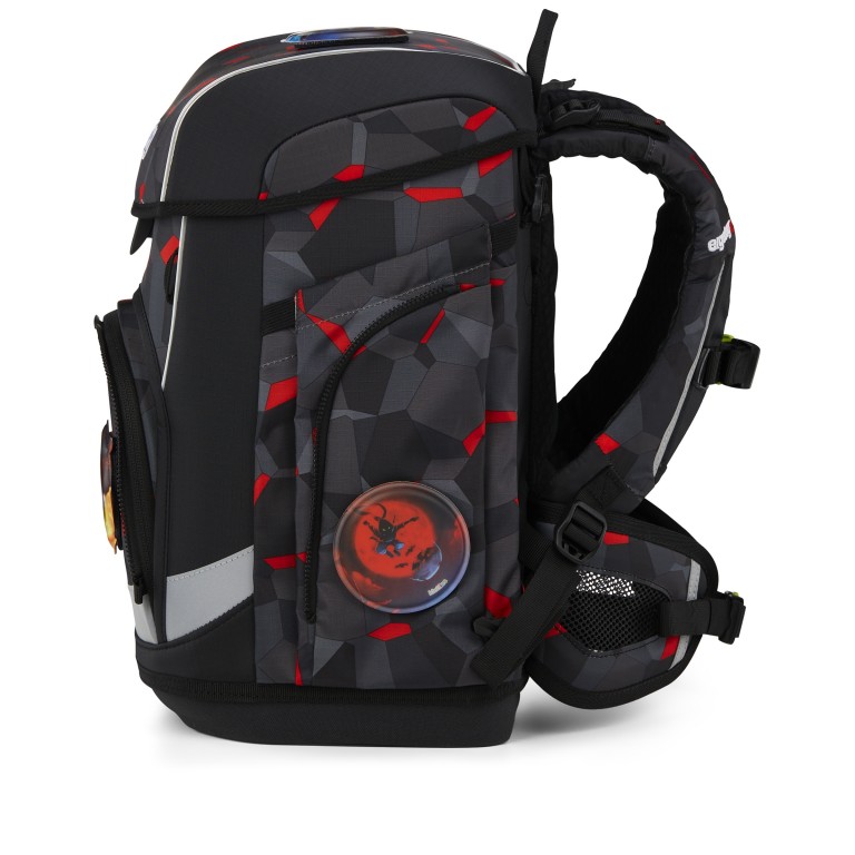 Schulranzen Cubo Set 5-teilig Modell 2026 TaekBärdo, Farbe: schwarz, Marke: Ergobag, EAN: 4057081219414, Abmessungen in cm: 28x39x25, Bild 3 von 7
