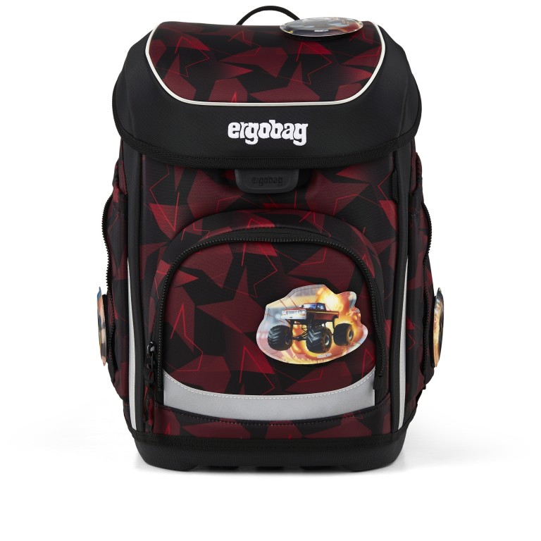 Schulranzen Cubo Set 5-teilig Modell 2026 UnaufhaltBär, Farbe: schwarz, Marke: Ergobag, EAN: 4057081219582, Abmessungen in cm: 28x39x25, Bild 2 von 7