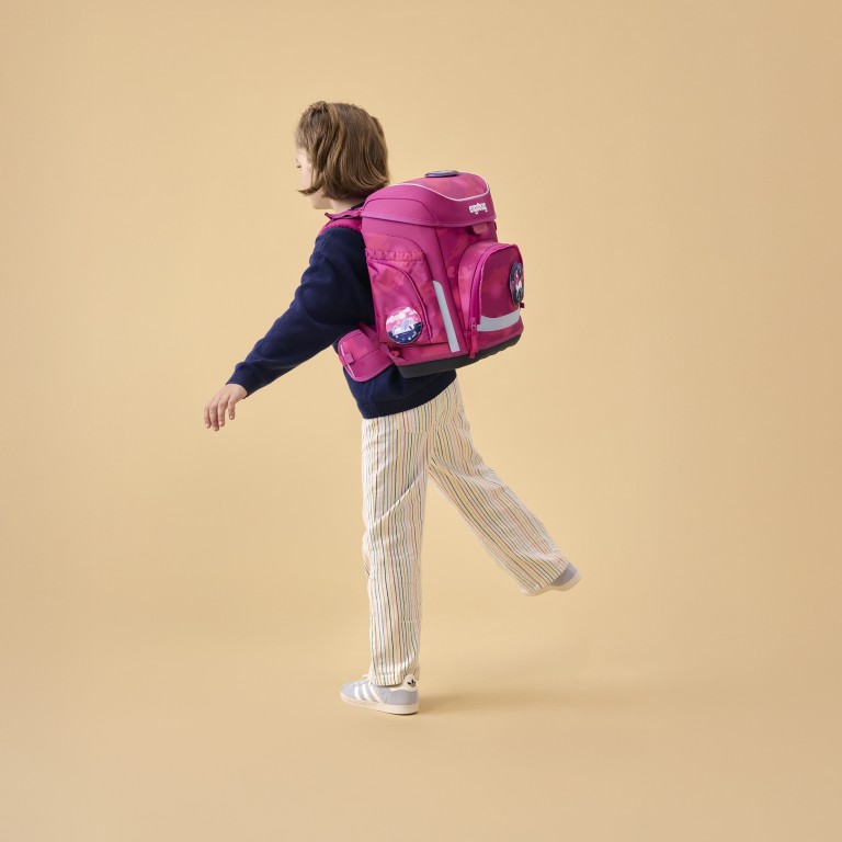 Schulranzen Cubo Set 5-teilig Modell 2026 MondzauBär, Farbe: rosa/pink, Marke: Ergobag, EAN: 4057081223565, Abmessungen in cm: 28x39x25, Bild 7 von 7