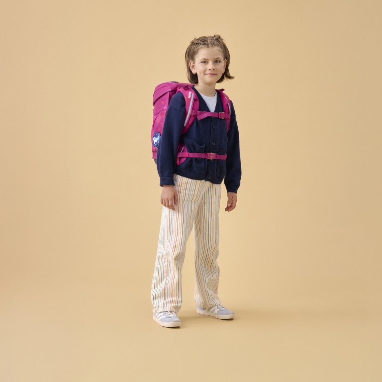 Schulranzen Cubo Set 5-teilig Modell 2026 MondzauBär, Farbe: rosa/pink, Marke: Ergobag, EAN: 4057081223565, Abmessungen in cm: 28x39x25, Bild 6 von 7