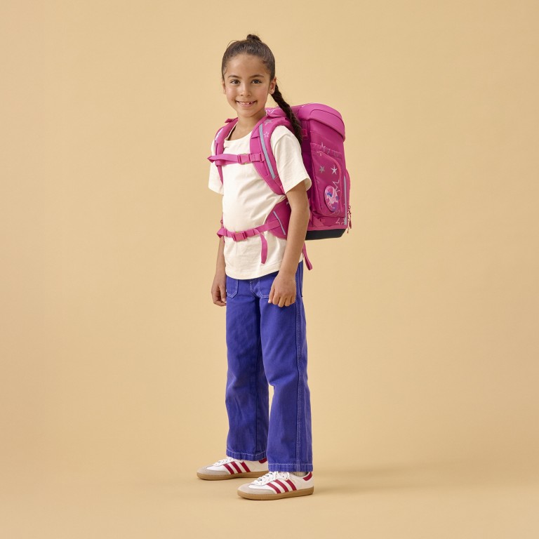 Schulranzen Cubo Set 5-teilig Modell 2026 SternzauBär, Farbe: rosa/pink, Marke: Ergobag, EAN: 4057081219452, Abmessungen in cm: 28x39x25, Bild 6 von 7