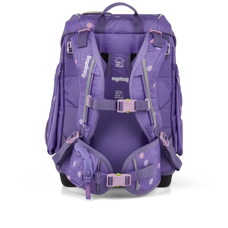 Schulranzen Cubo Set 5-teilig Modell 2026 PonyBäradies, Farbe: flieder/lila, Marke: Ergobag, EAN: 4057081219605, Abmessungen in cm: 28x39x25, Bild 5 von 7