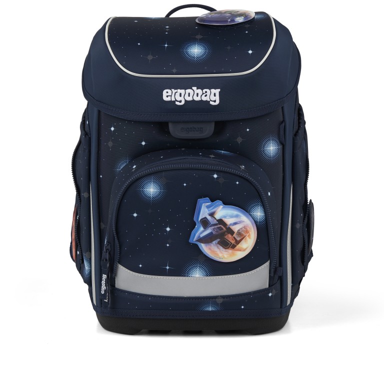 Schulranzen Cubo Reflex Edition Set 5-teilig Modell 2026 KoBärnikus, Farbe: blau/petrol, Marke: Ergobag, EAN: 4057081219384, Abmessungen in cm: 28x39x25, Bild 2 von 8
