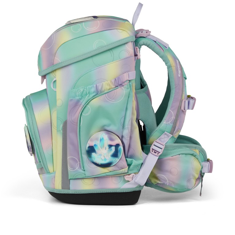 Schulranzen Cubo Reflex Edition Set 5-teilig Modell 2026 ZauBärwelt, Farbe: grün/oliv, Marke: Ergobag, EAN: 4057081219469, Abmessungen in cm: 28x39x25, Bild 3 von 8