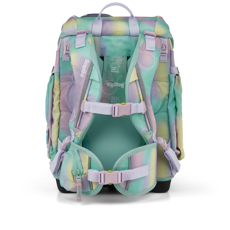 Schulranzen Cubo Reflex Edition Set 5-teilig Modell 2026 ZauBärwelt, Farbe: grün/oliv, Marke: Ergobag, EAN: 4057081219469, Abmessungen in cm: 28x39x25, Bild 5 von 8