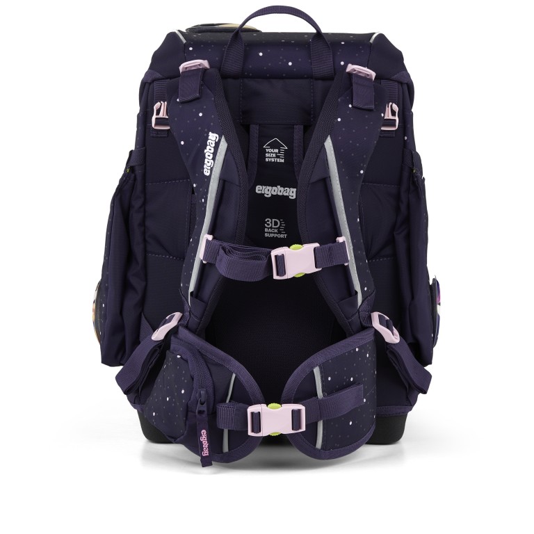 Schulranzen Cubo Reflex Edition Set 5-teilig Modell 2026 SternguckBär, Farbe: flieder/lila, Marke: Ergobag, EAN: 4057081219520, Abmessungen in cm: 28x39x25, Bild 5 von 8