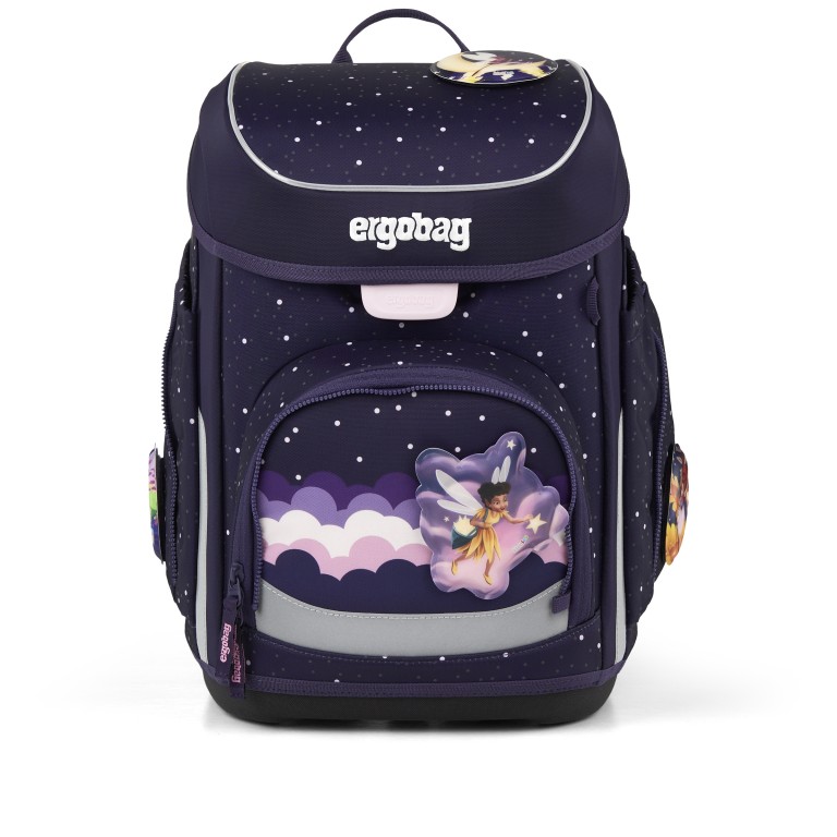Schulranzen Cubo Reflex Edition Set 5-teilig Modell 2026 SternguckBär, Farbe: flieder/lila, Marke: Ergobag, EAN: 4057081219520, Abmessungen in cm: 28x39x25, Bild 2 von 8