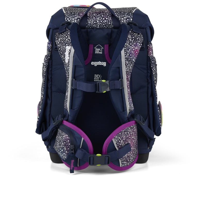 Schulranzen Cubo Super Reflex Edition Set 5-teilig Modell 2026 Bärlaxy, Farbe: blau/petrol, Marke: Ergobag, EAN: 4057081219421, Abmessungen in cm: 28x39x25, Bild 4 von 9