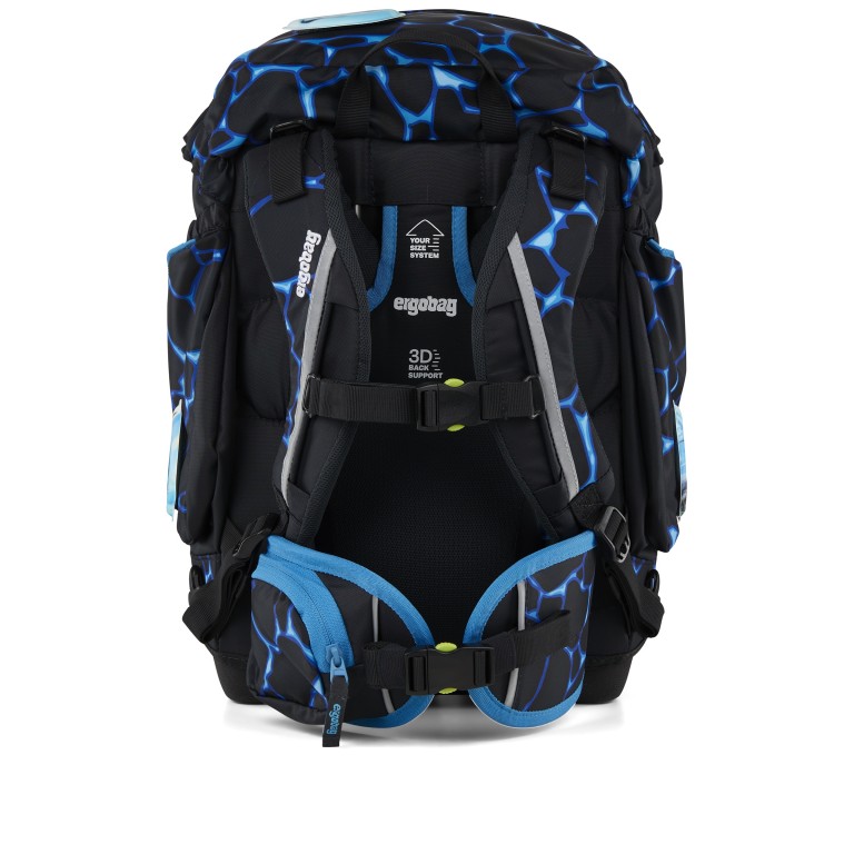 Schulranzen Pack Lumi Edition Set 6-teilig Modell 2025 DKLBLAU/Bärassic Garden, Farbe: blau/petrol, Marke: Ergobag, EAN: 4057081218356, Abmessungen in cm: 28x40x25, Bild 4 von 7