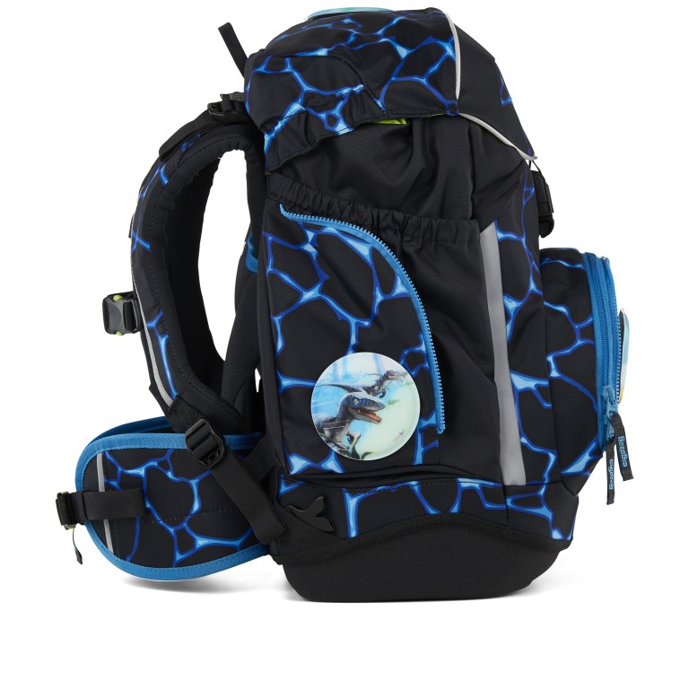 Schulranzen Pack Lumi Edition Set 6-teilig Modell 2025 DKLBLAU/Bärassic Garden, Farbe: blau/petrol, Marke: Ergobag, EAN: 4057081218356, Abmessungen in cm: 28x40x25, Bild 5 von 7