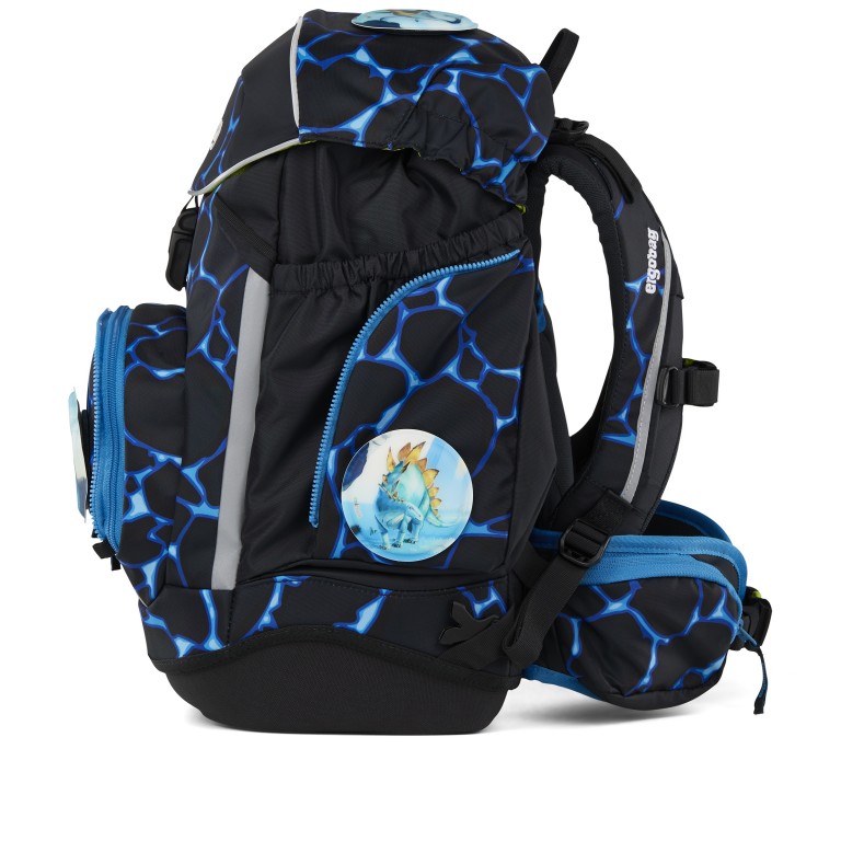Schulranzen Pack Lumi Edition Set 6-teilig Modell 2025 DKLBLAU/Bärassic Garden, Farbe: blau/petrol, Marke: Ergobag, EAN: 4057081218356, Abmessungen in cm: 28x40x25, Bild 3 von 7