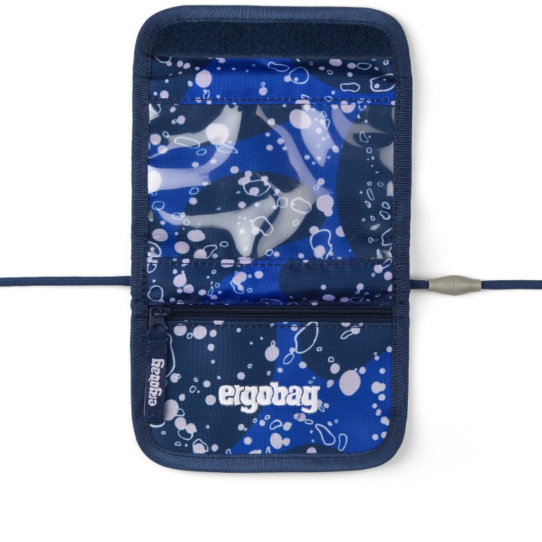 Brustbeutel OzeanBärwohner, Farbe: blau/petrol, Marke: Ergobag, EAN: 4057081221042, Abmessungen in cm: 14x10x1, Bild 3 von 4