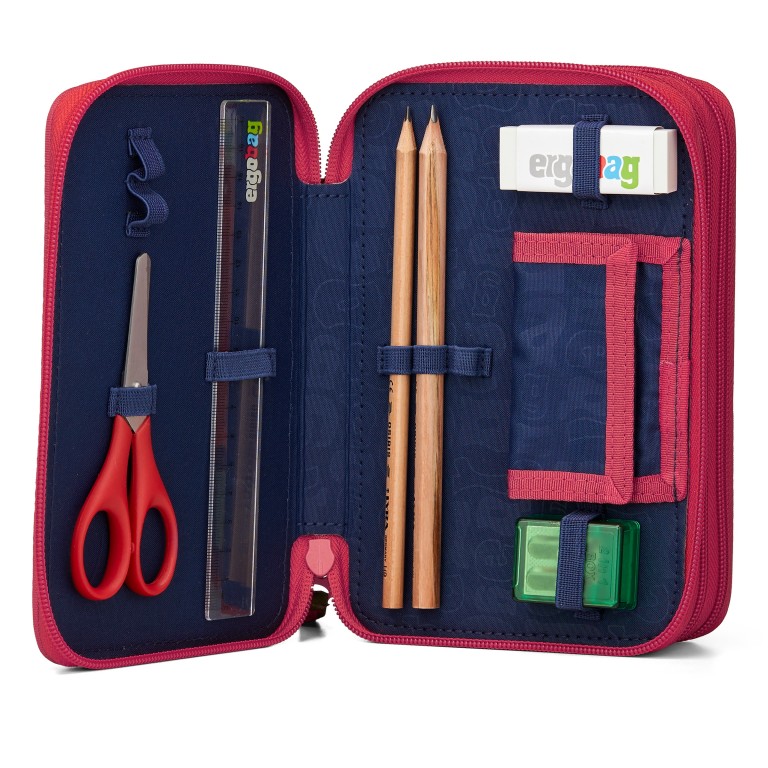 Stifteetui Maxi Mäppchen Set 40-teilig MondzauBär, Farbe: rosa/pink, Marke: Ergobag, EAN: 4057081223640, Abmessungen in cm: 20x13.5x6.5, Bild 3 von 5