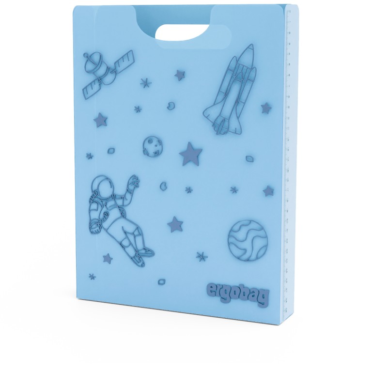 Heftbox Astronaut, Farbe: blau/petrol, Marke: Ergobag, EAN: 4057081221776, Abmessungen in cm: 24x31x5, Bild 1 von 1