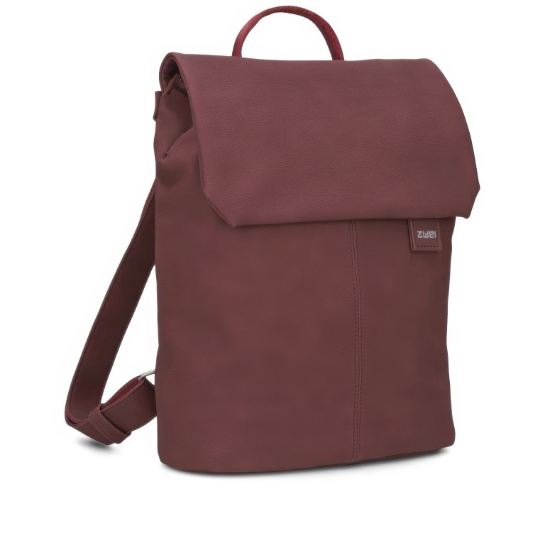 Rucksack Mademoiselle MR13 WEINROT/Rubin, Farbe: rot/weinrot, Marke: Zwei, EAN: 4250257939233, Abmessungen in cm: 34.5x37x12, Bild 2 von 6