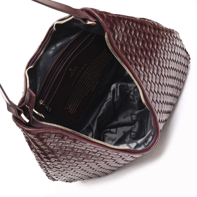 Beuteltasche Salerno Mindy Barolo, Farbe: rot/weinrot, Marke: Adax, EAN: 5705483267395, Abmessungen in cm: 38x35.5x10.5, Bild 5 von 5