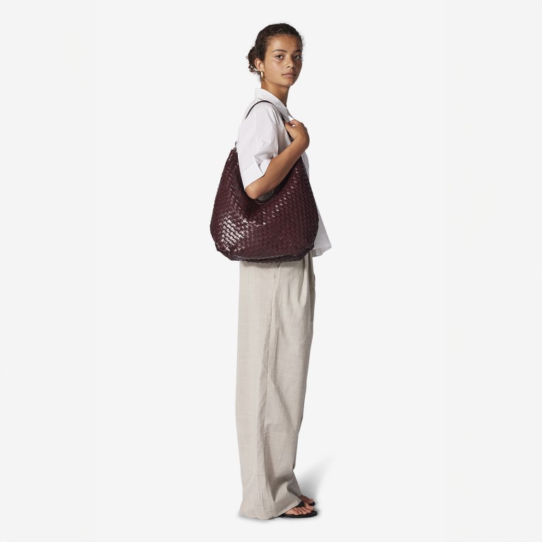 Beuteltasche Salerno Mindy Barolo, Farbe: rot/weinrot, Marke: Adax, EAN: 5705483267395, Abmessungen in cm: 38x35.5x10.5, Bild 4 von 5