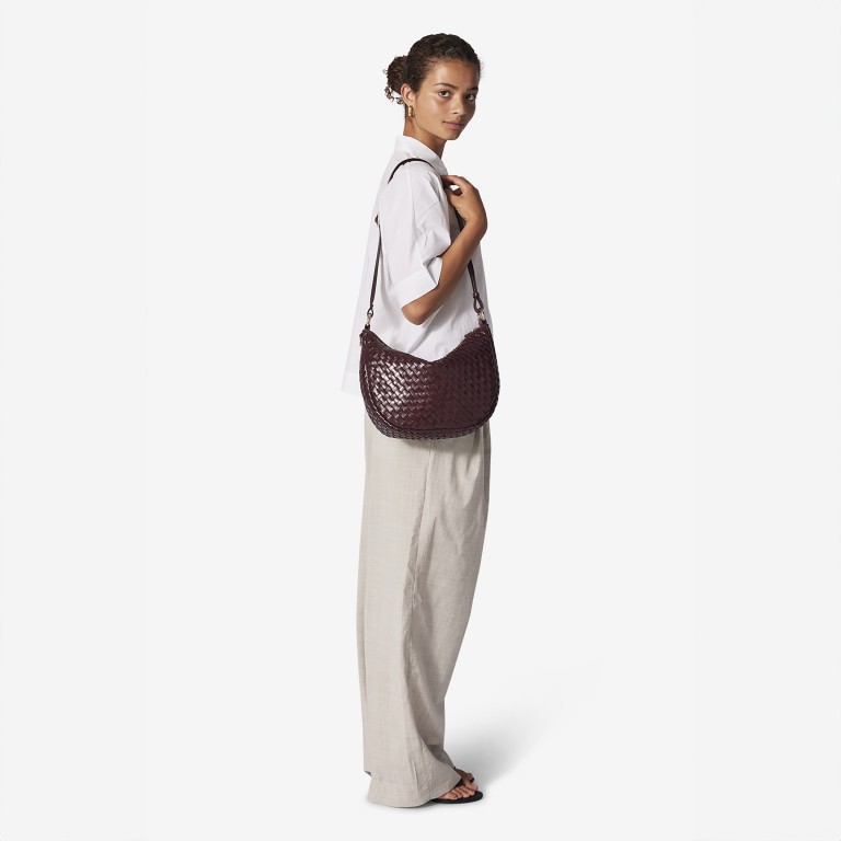 Beuteltasche Salerno Marlin Barolo, Farbe: rot/weinrot, Marke: Adax, Abmessungen in cm: 31.5x22x10, Bild 5 von 7