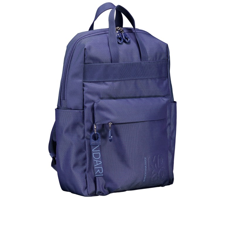 Rucksack MD20 QMT17 Deep Blue, Farbe: blau/petrol, Marke: Mandarina Duck, EAN: 8032803880406, Abmessungen in cm: 26x37x12, Bild 2 von 8