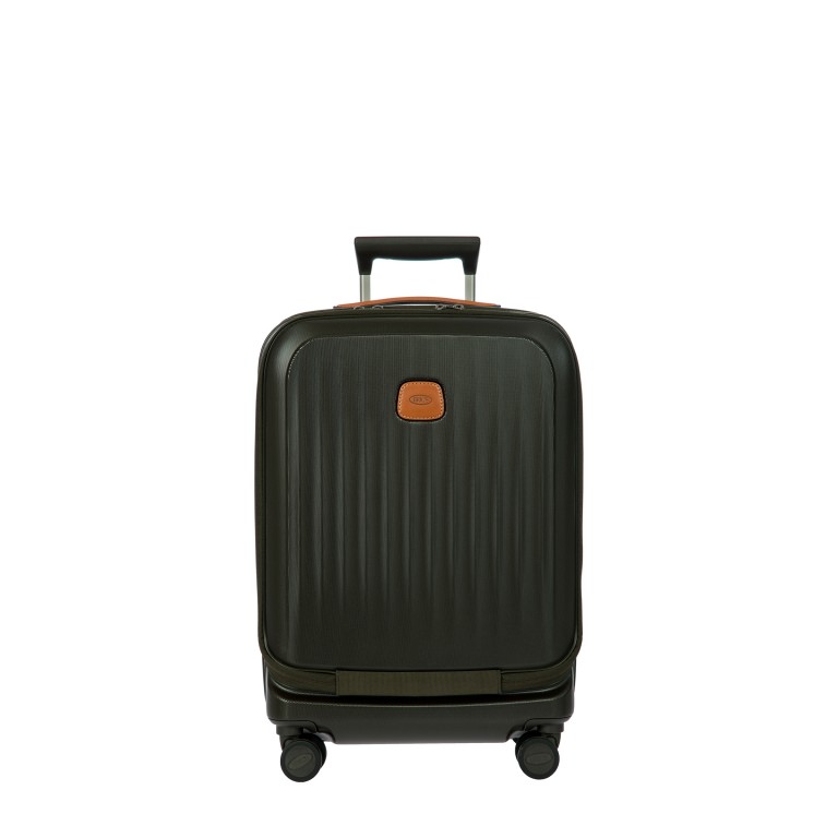 Koffer Taormina erweiterbar mit Laptopfach Größe 55 cm Olive, Farbe: grün/oliv, Marke: Brics, EAN: 8016623974859, Abmessungen in cm: 40x55x22, Bild 1 von 12