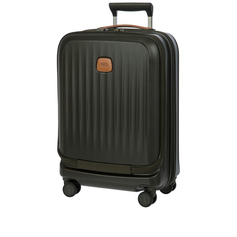 Koffer Taormina erweiterbar mit Laptopfach Größe 55 cm Olive, Farbe: grün/oliv, Marke: Brics, EAN: 8016623974859, Abmessungen in cm: 40x55x22, Bild 3 von 12