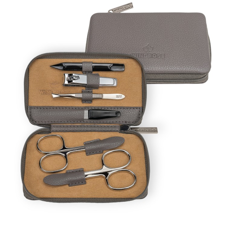 Maniküretui Marvella 803982 Ash, Farbe: grau, Marke: Windrose, EAN: 4031604015684, Abmessungen in cm: 13x7.5x1, Bild 1 von 6