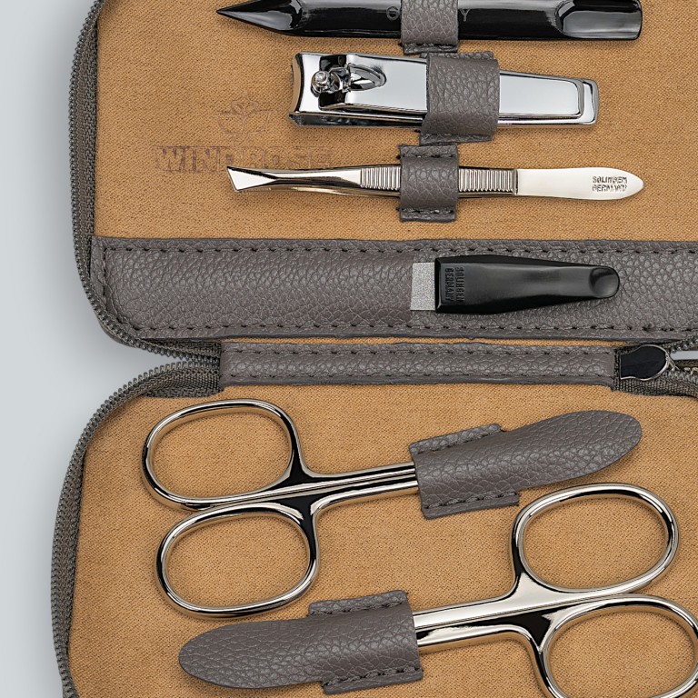 Maniküretui Marvella 803982 Ash, Farbe: grau, Marke: Windrose, EAN: 4031604015684, Abmessungen in cm: 13x7.5x1, Bild 5 von 6