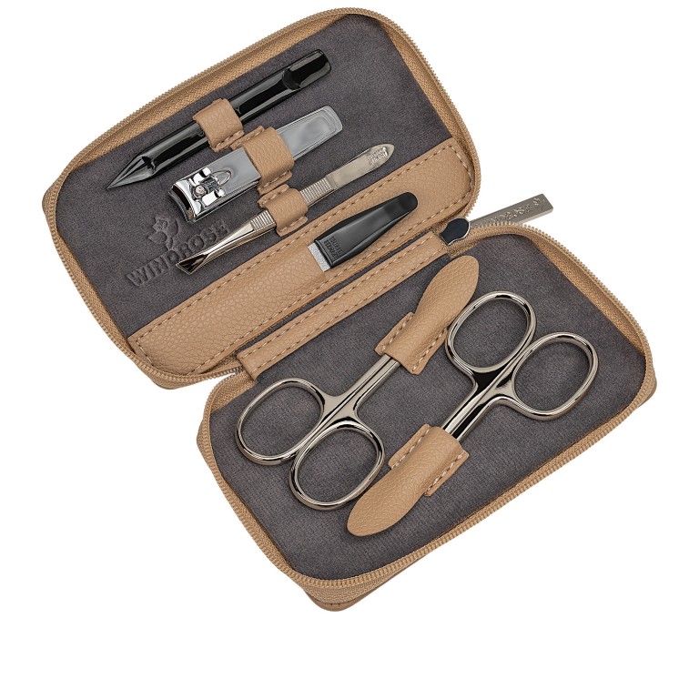 Maniküretui Marvella 803982 Camel, Farbe: cognac, Marke: Windrose, EAN: 4031604015691, Abmessungen in cm: 13x7.5x1, Bild 4 von 6