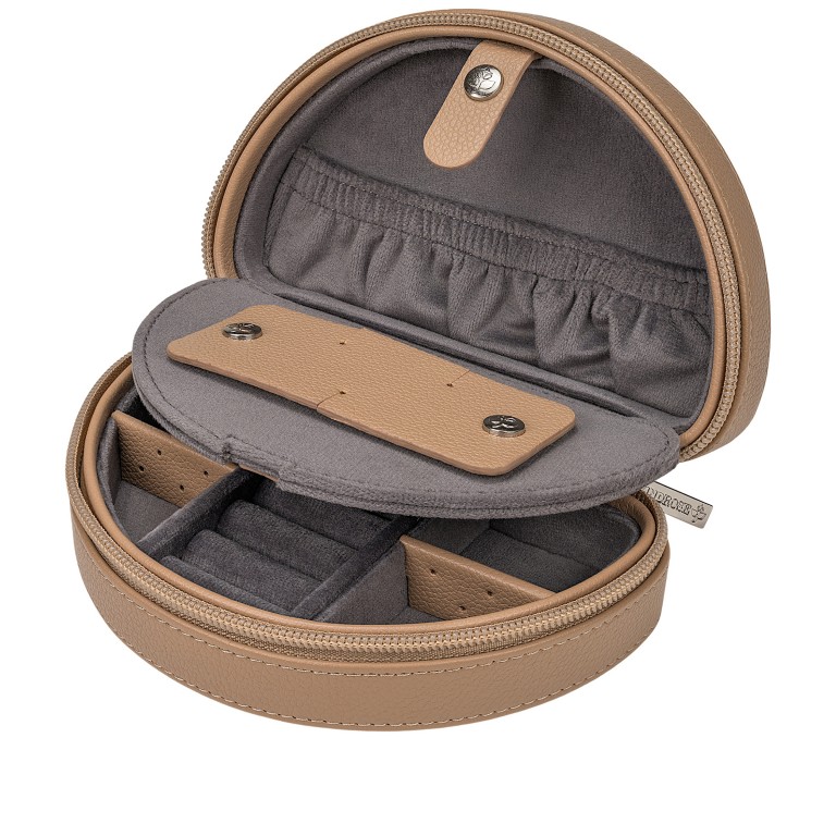 Schmucketui Marvella 803981 Camel, Farbe: cognac, Marke: Windrose, EAN: 4031604015653, Abmessungen in cm: 16x5.5x10, Bild 5 von 7