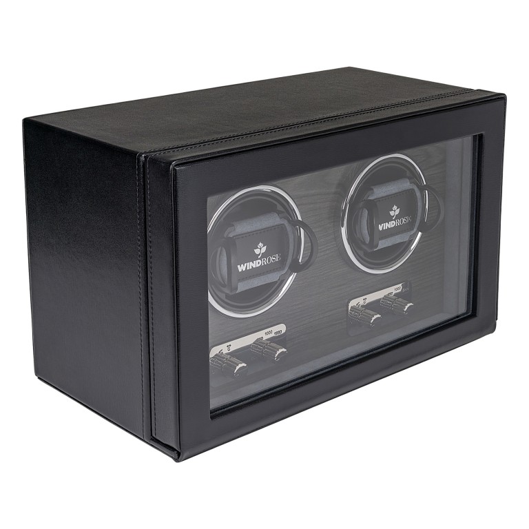 Uhrenbeweger Ambiance 851112 für zwei Uhren Schwarz, Farbe: schwarz, Marke: Windrose, EAN: 4031604015806, Abmessungen in cm: 30x18x16, Bild 3 von 9