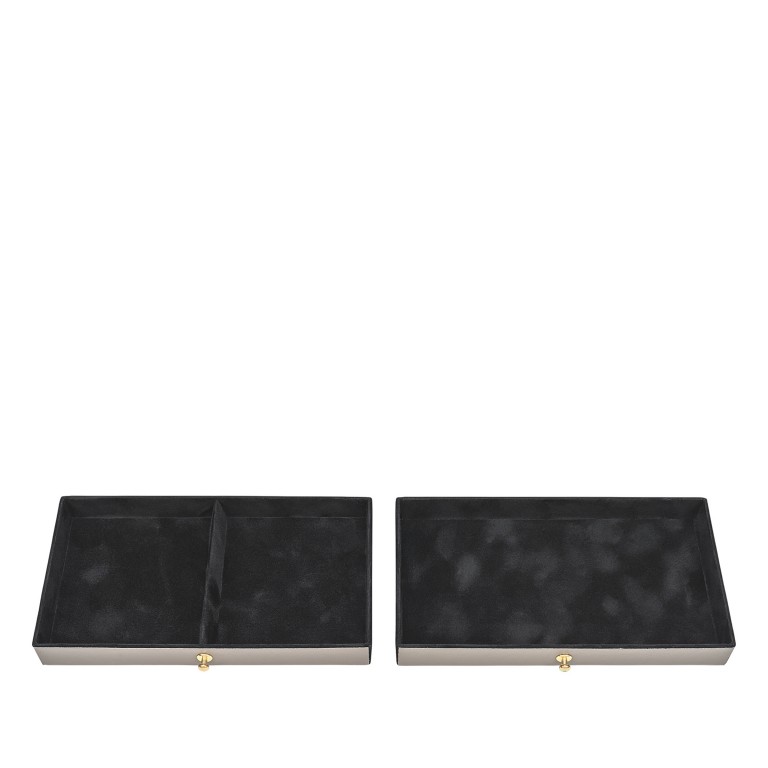 Schmuckkasten Fleur Venice Emma mit drei Etagen Grau Schwarz, Farbe: grau, Marke: Windrose, EAN: 4031604015547, Abmessungen in cm: 22x14x11.5, Bild 5 von 6