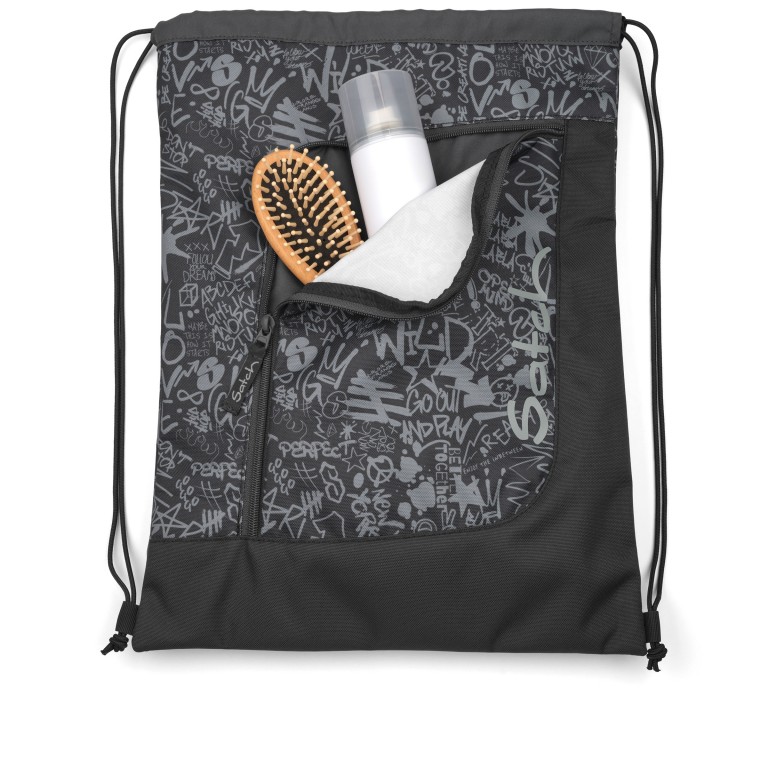 Sportbeutel Street Ink, Farbe: grau, Marke: Satch, EAN: 4057081224234, Abmessungen in cm: 33x44x1, Bild 2 von 4