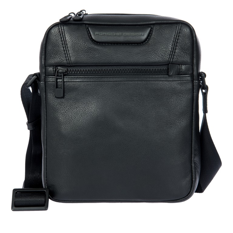 Umhängetasche Roadster Leather Evo Shoulder Bag XS Black, Farbe: schwarz, Marke: Porsche Design, EAN: 4056487093819, Abmessungen in cm: 19.5x23.2x5.5, Bild 1 von 7