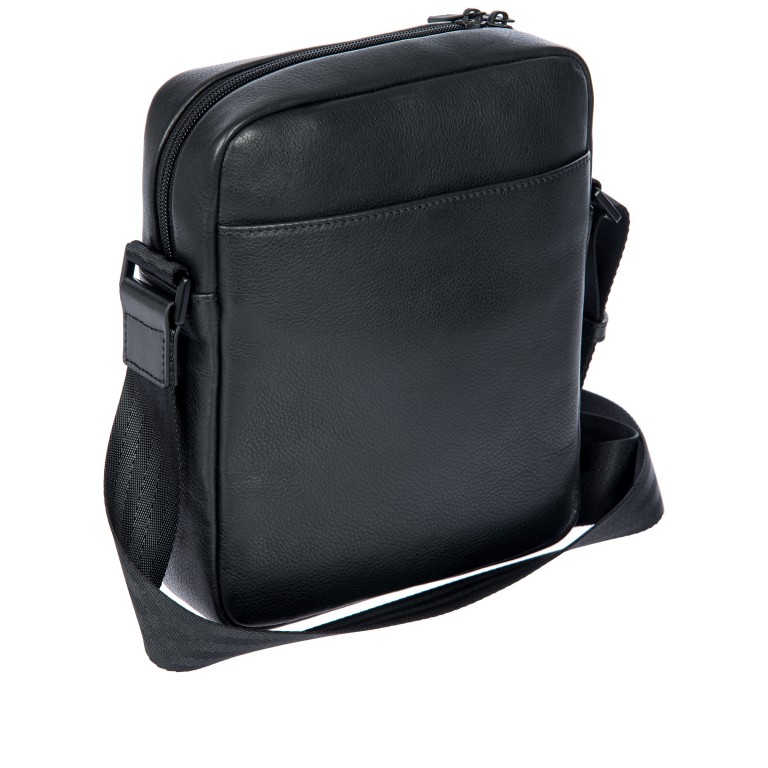 Umhängetasche Roadster Leather Evo Shoulder Bag XS Black, Farbe: schwarz, Marke: Porsche Design, EAN: 4056487093819, Abmessungen in cm: 19.5x23.2x5.5, Bild 4 von 7