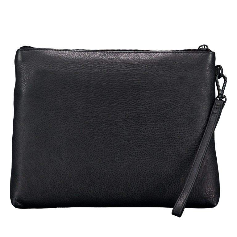 Handgelenktasche Roadster Leather Evo Clutch mit Griffschlaufe Black, Farbe: schwarz, Marke: Porsche Design, EAN: 4056487093871, Abmessungen in cm: 28x22x3, Bild 3 von 5