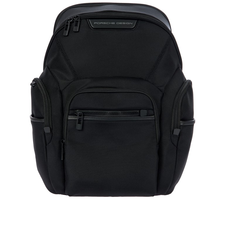 Rucksack Roadster Nylon Evo Backpack M Black, Farbe: schwarz, Marke: Porsche Design, EAN: 4056487110127, Abmessungen in cm: 33x40x19, Bild 1 von 9