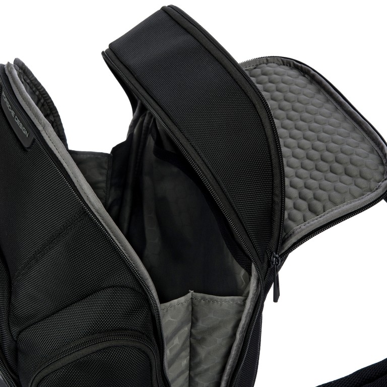 Rucksack Roadster Nylon Evo Backpack M Black, Farbe: schwarz, Marke: Porsche Design, EAN: 4056487110127, Abmessungen in cm: 33x40x19, Bild 7 von 9