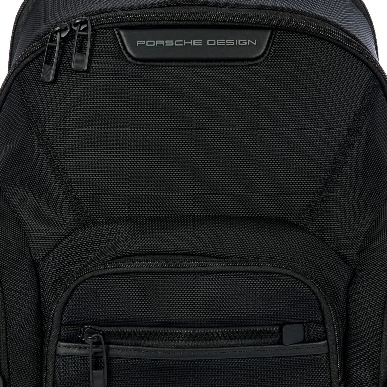 Rucksack Roadster Nylon Evo Backpack M Black, Farbe: schwarz, Marke: Porsche Design, EAN: 4056487110127, Abmessungen in cm: 33x40x19, Bild 9 von 9
