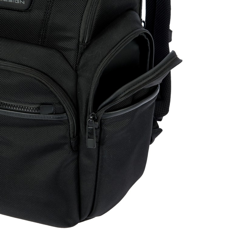 Rucksack Roadster Nylon Evo Backpack Toploader M Black, Farbe: schwarz, Marke: Porsche Design, EAN: 4056487110110, Abmessungen in cm: 32x41x16, Bild 8 von 9