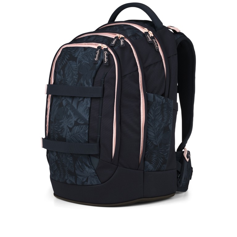 Rucksack Pack Midnight Jungle, Farbe: schwarz, Marke: Satch, EAN: 4057081223725, Abmessungen in cm: 30x45x27, Bild 6 von 12