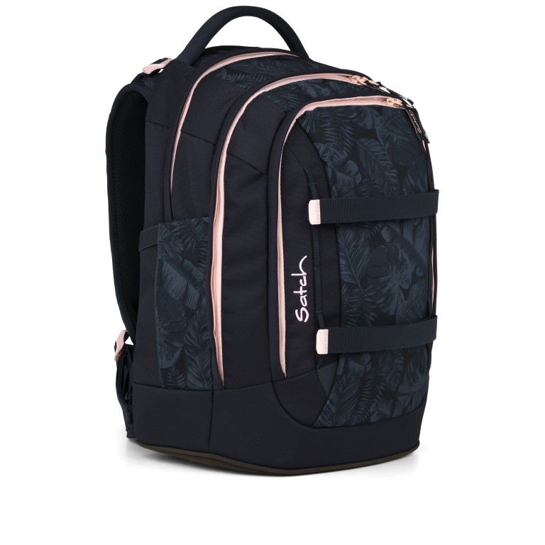 Rucksack Pack Midnight Jungle, Farbe: schwarz, Marke: Satch, EAN: 4057081223725, Abmessungen in cm: 30x45x27, Bild 3 von 12