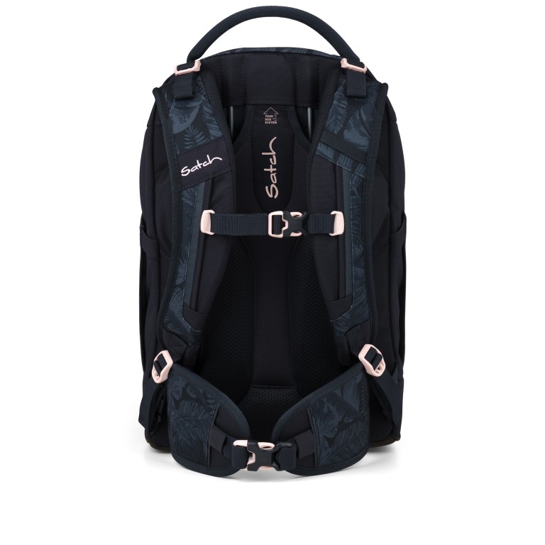 Rucksack Pack Midnight Jungle, Farbe: schwarz, Marke: Satch, EAN: 4057081223725, Abmessungen in cm: 30x45x27, Bild 5 von 12
