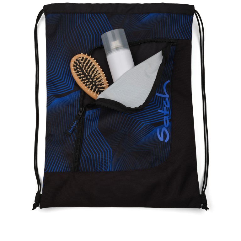 Sportbeutel Seismic Blue, Farbe: blau/petrol, Marke: Satch, EAN: 4057081224265, Abmessungen in cm: 33x44x1, Bild 2 von 4