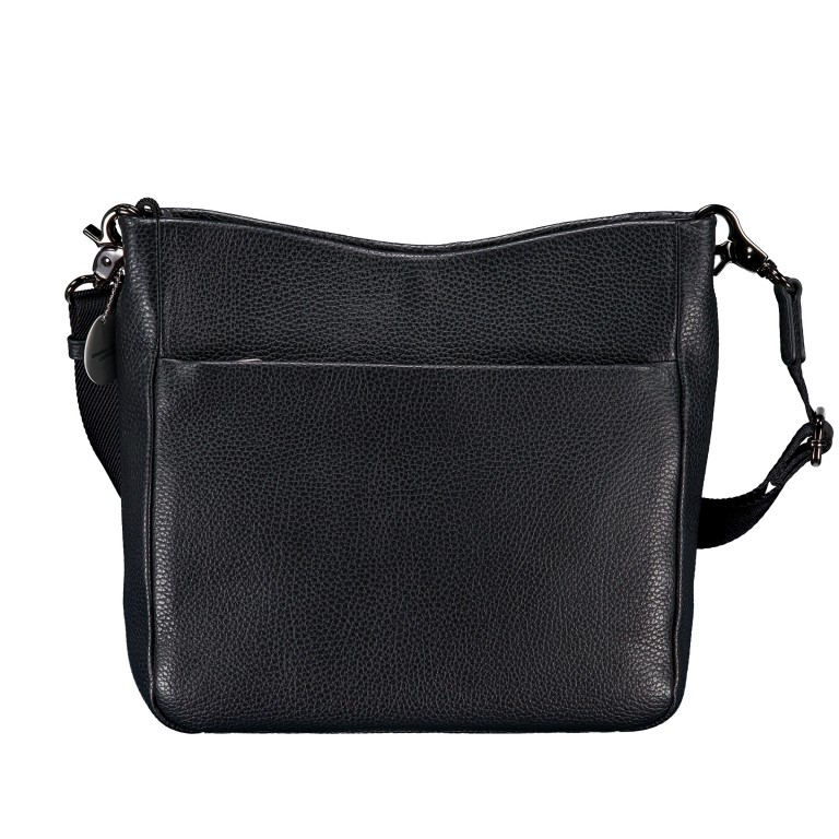 Umhängetasche Mellow Leather FZT10 Black, Farbe: schwarz, Marke: Mandarina Duck, EAN: 8032803837240, Abmessungen in cm: 25x25x9, Bild 3 von 6