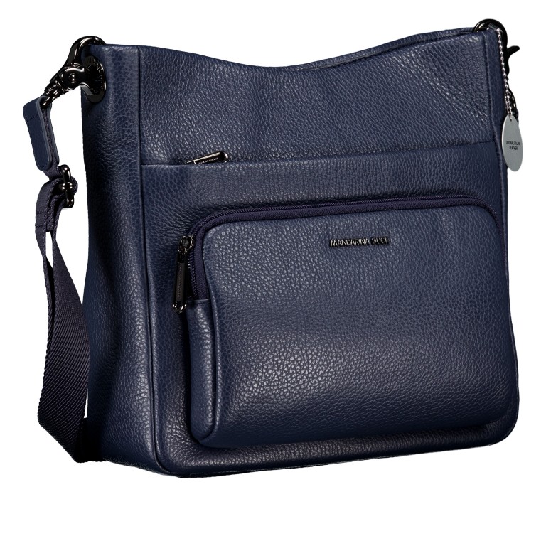 Umhängetasche Mellow Leather FZT10 Dress Blue, Farbe: blau/petrol, Marke: Mandarina Duck, EAN: 8032803842336, Abmessungen in cm: 25x25x9, Bild 2 von 6