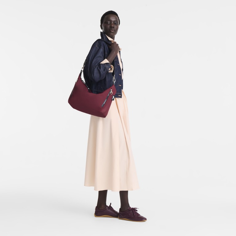 Umhängetasche Le Pliage Energy 10343 Burgundy, Farbe: rot/weinrot, Marke: Longchamp, EAN: 3597922850884, Abmessungen in cm: 29x24x19, Bild 4 von 5