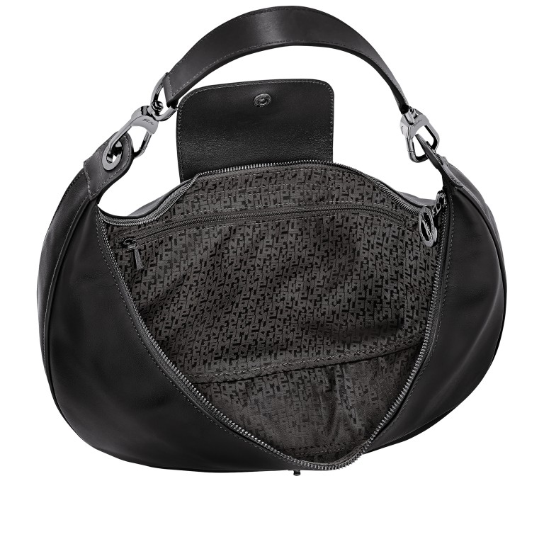 Beuteltasche Le Pliage Xtra L Black, Farbe: schwarz, Marke: Longchamp, EAN: 3597922850297, Abmessungen in cm: 36x22x9, Bild 6 von 7