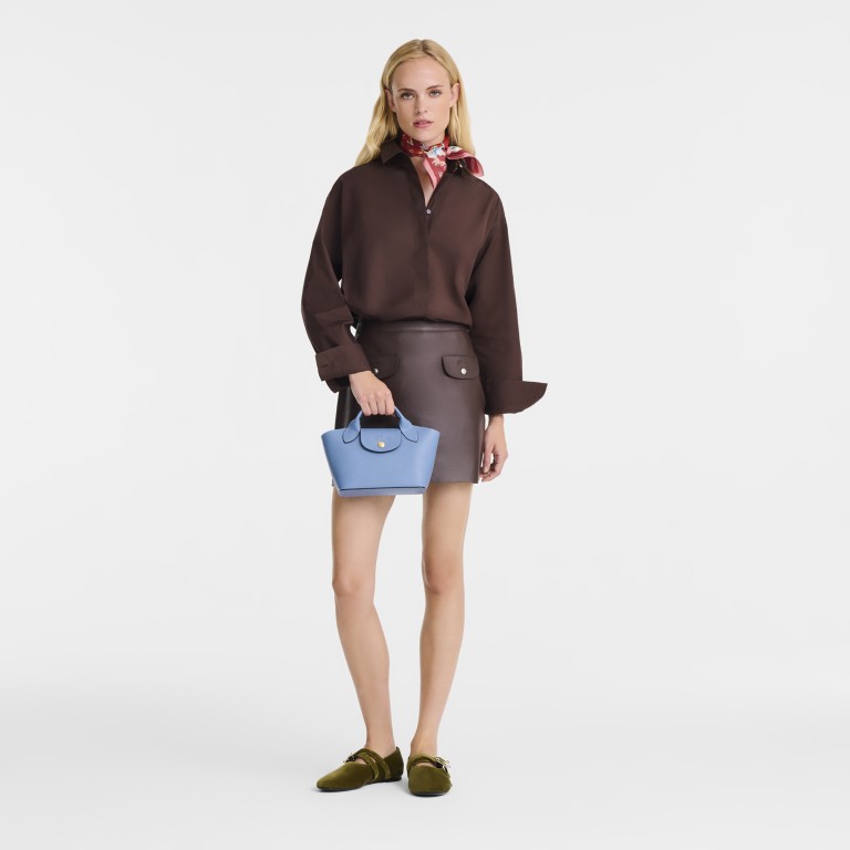 Handtasche Epure S Slate, Farbe: blau/petrol, Marke: Longchamp, EAN: 3597922855513, Abmessungen in cm: 18.5x15x7.5, Bild 4 von 6