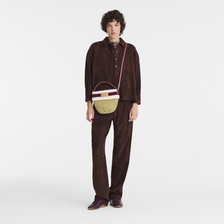 Umhängetasche Le Pliage Collection 10350 Pistazie Bordeaux, Farbe: grün/oliv, Marke: Longchamp, EAN: 3597922857210, Abmessungen in cm: 22x22x4, Bild 2 von 2